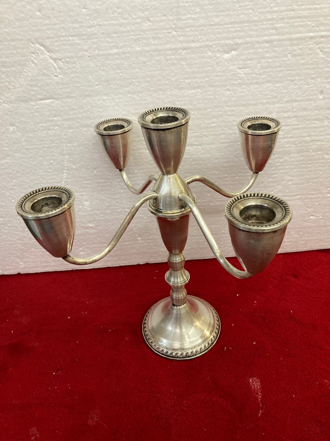 Duchin Creation Weighted Sterling Silver 5 Candle Branch