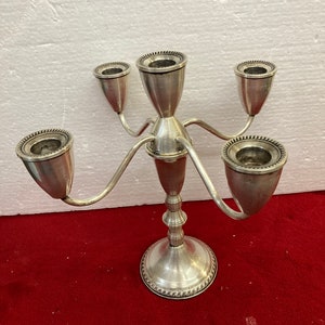Duchin Creation Weighted Sterling Candlestick Holder - Etsy