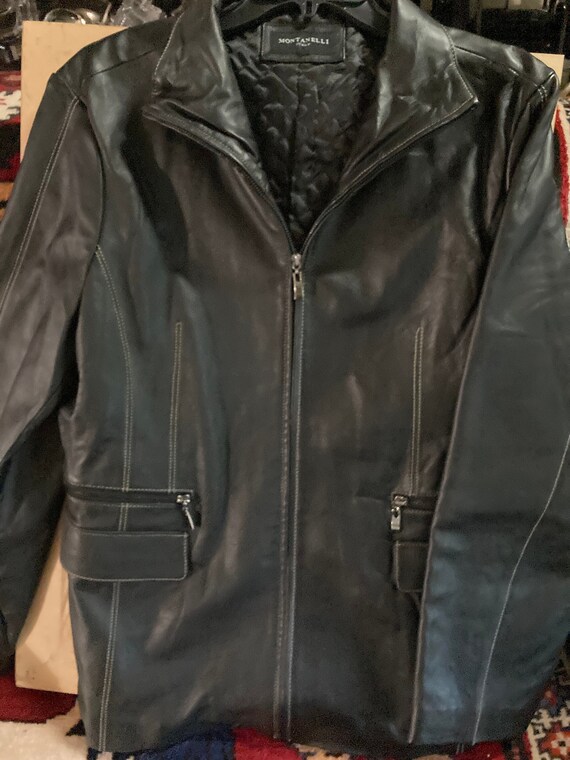Montenelli Soft Lamb Leather Jacket With Removable Hood - Etsy