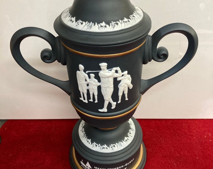 Golf Trophy Wedgwood Jasperware Urn , Alpine Gulf Tournoment
