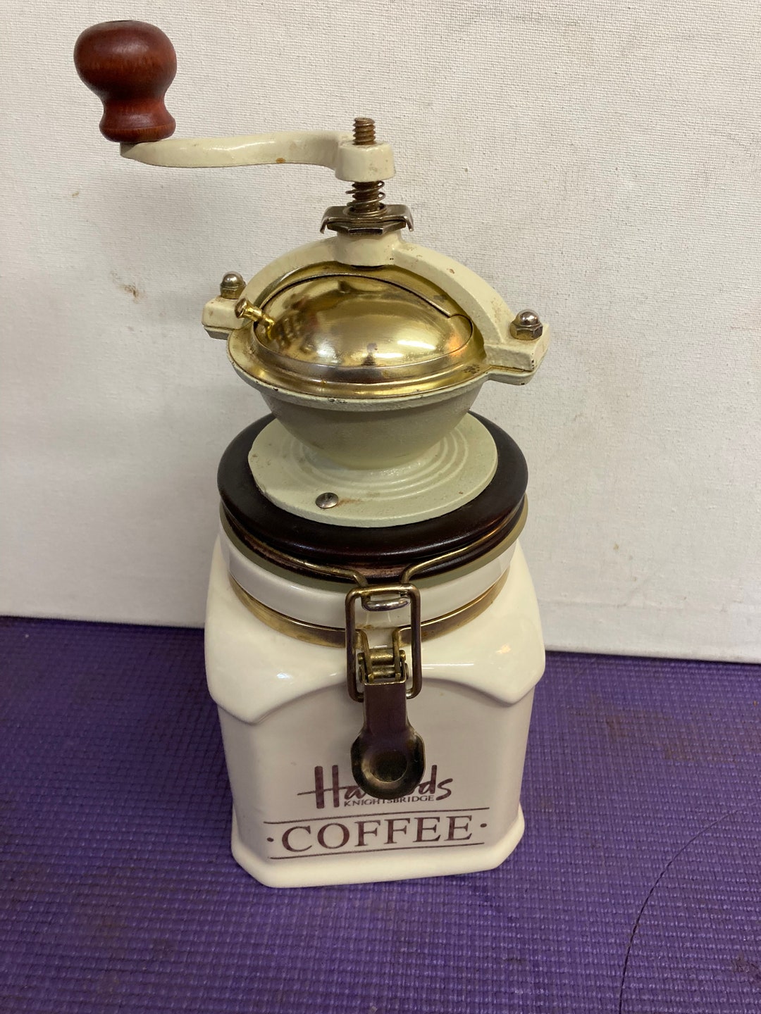 HARROD'S Knightsbridge Retro Coffee Mill Hand Grinder - Etsy