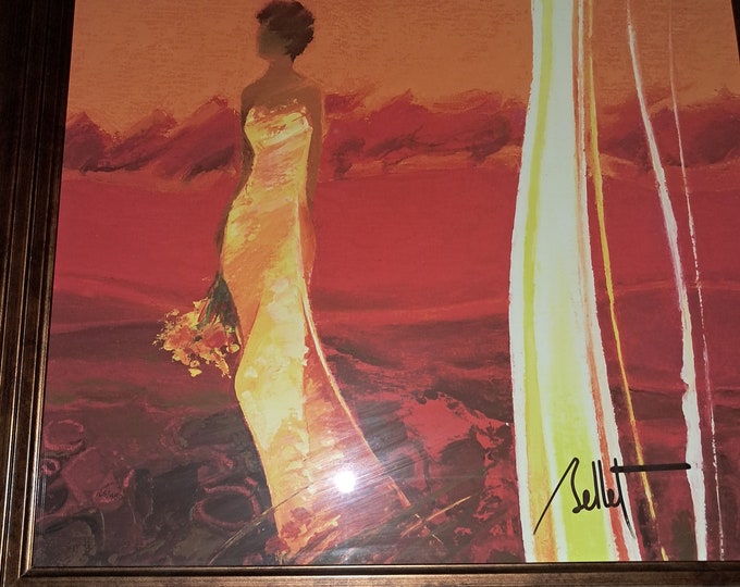 Emile Bellet 2013 La BRASSEE De FLEURS Hand Signed Giclee on Paper Limited Ed.