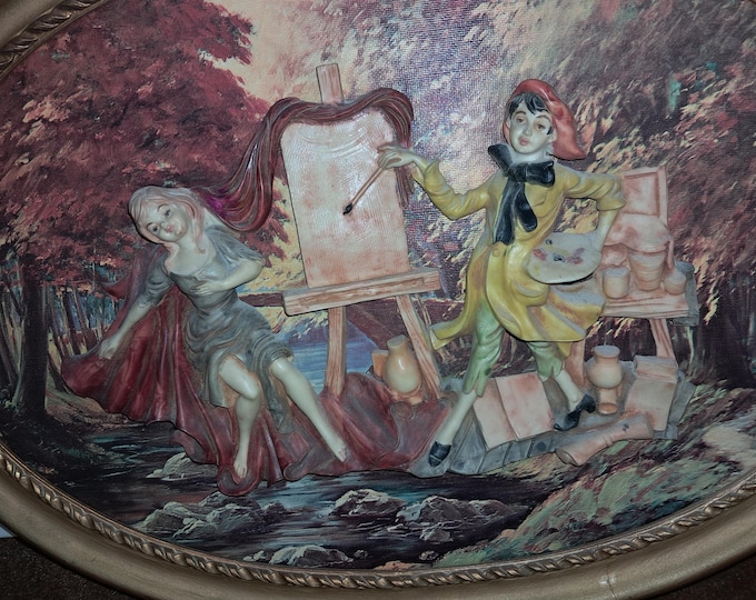 Vintage Mid Century Empire Italy 3d Art