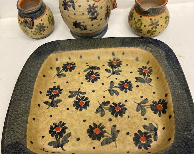 Italica Art Handpainted, Handcrafted   4pc  Set