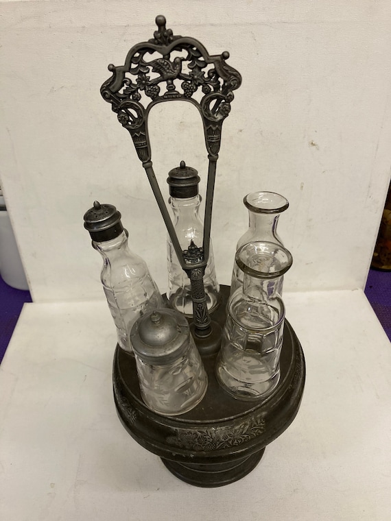 Antique BROOKLYN SILVERPLATE Co.quadruple Silverplate 5 Pc Cut