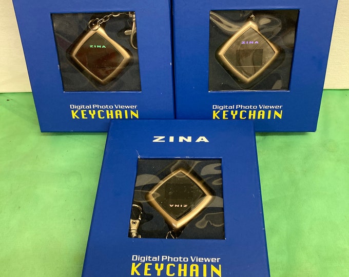 3 Digital Photo Viewer Keychains by Zina