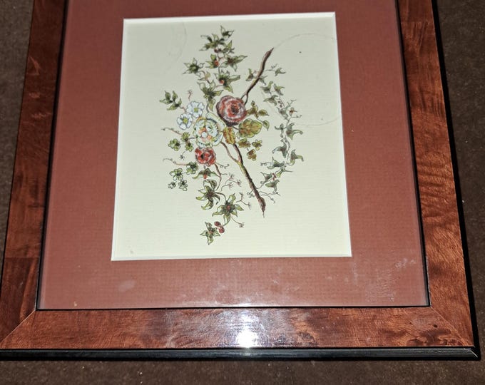 Vintage Floral Art Jewelry Box