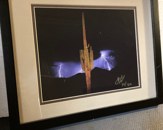 Arizona Monsoon Framed Print by Don Schimmel.  Signed and Numbered