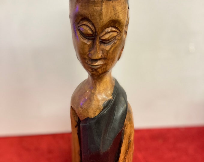 Handmade Vintage Wooden Statue  From Ghana