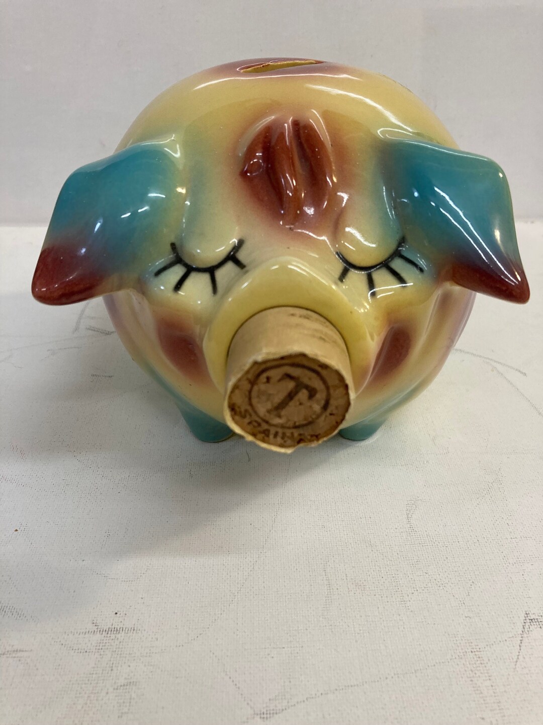 H.P. Co.rare Vintage Hull Corky Pig USA 1957 Piggy Bank. Etsy