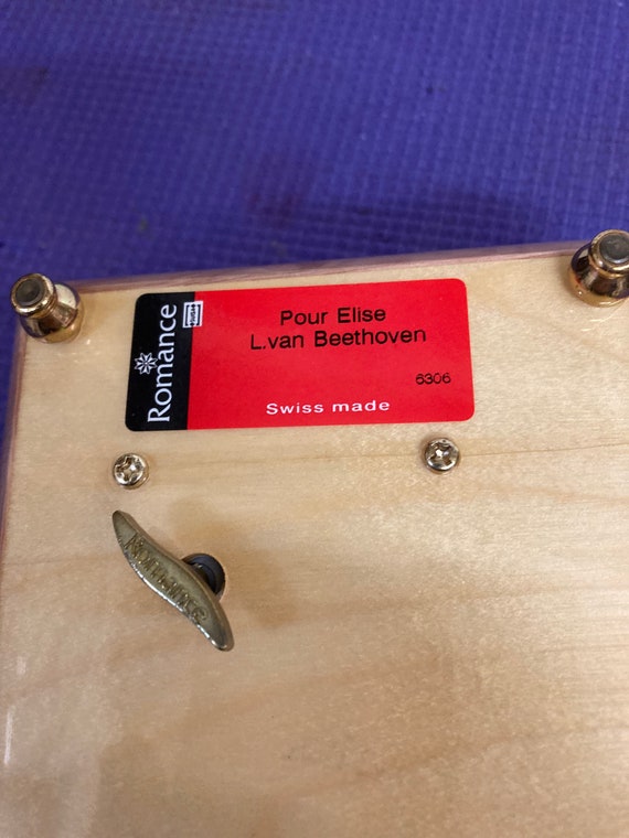 Reuge Romance Music Box .swiss Made , Pour Elise .l.van Beethoven