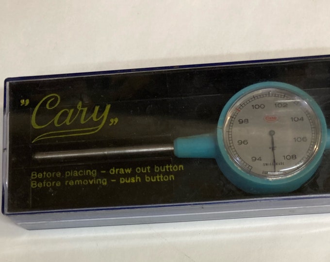 Vintage Nurse Cary # 24888 Medical Thermometer Clip Swiss Made