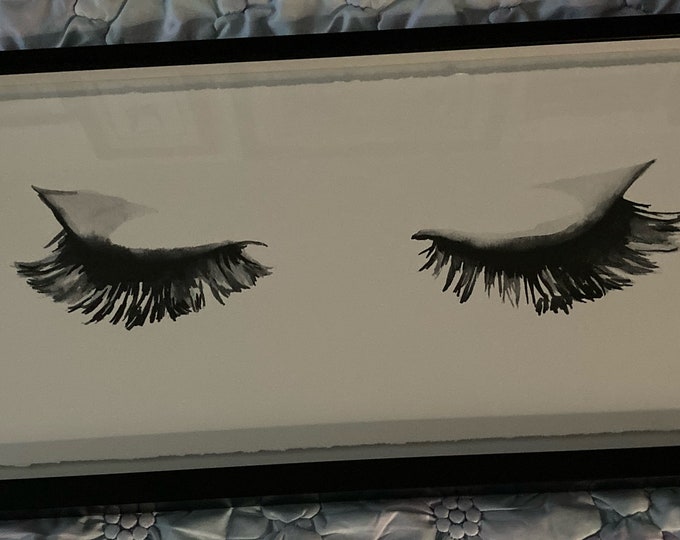 Framed Wall Art by Marmont Hill Full Lashes