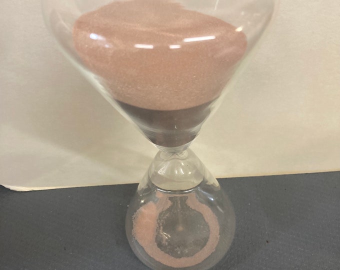 60 Minute Glass Timer , Cocoa Sand