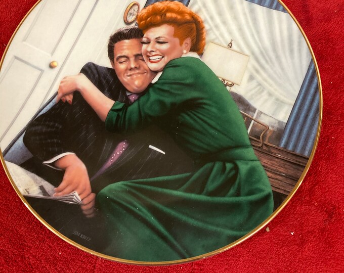 2 Vintage  Hamilton Collection  " I Love Lucy"   Decorative Plates