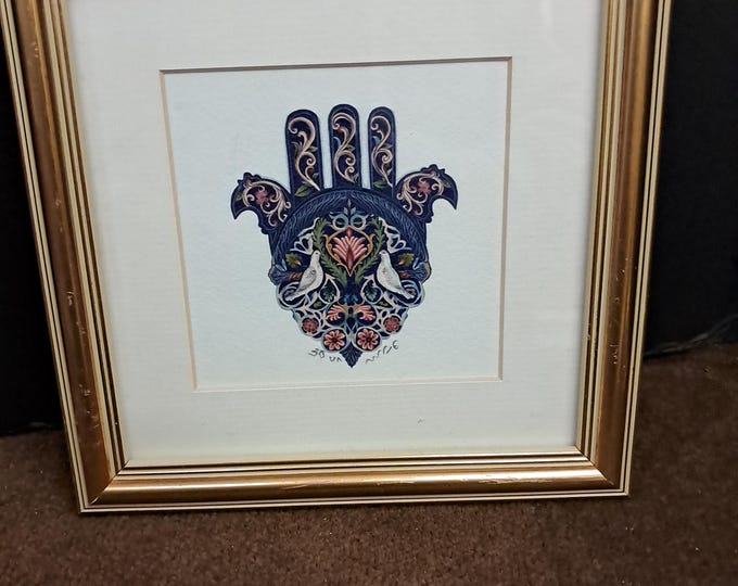 Hand of Miriam Painting , Signed