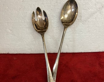Godinger Silver Plated Salad Fork Spoon Set