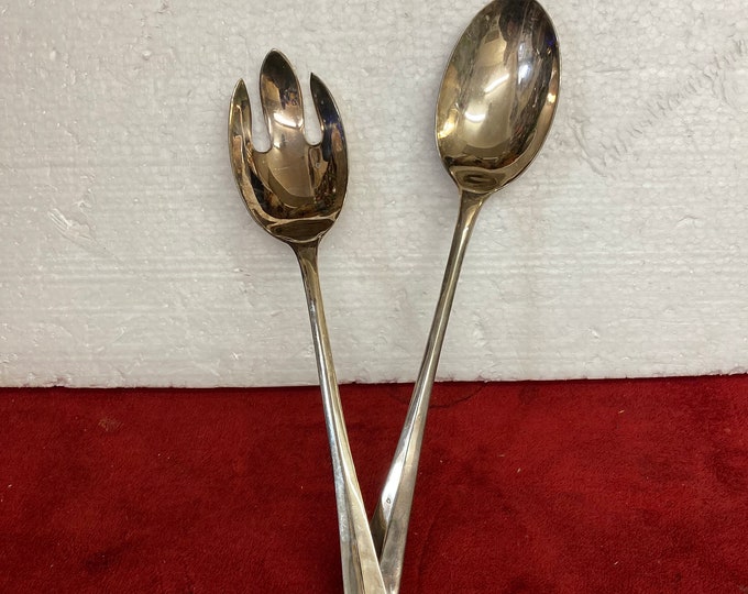 Godinger Silver Plated Salad Fork Spoon Set