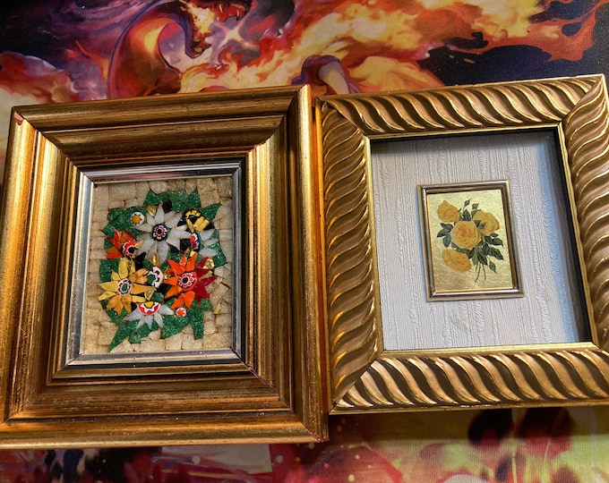 Mosiaici E Ceramiche D'arte  Framed  & 23K  Gold Leaf Painting