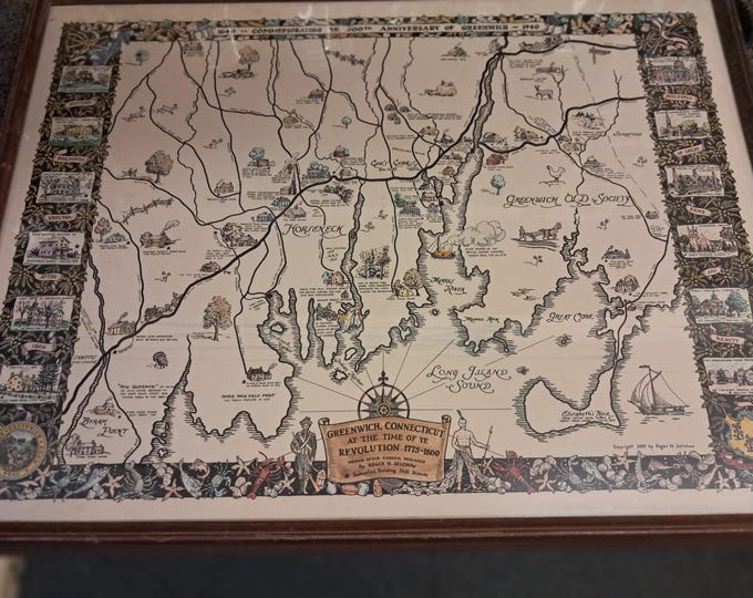 Commemorating Ye 300th  Anniversary Of Greenwich 1640-1940. Printed 1939