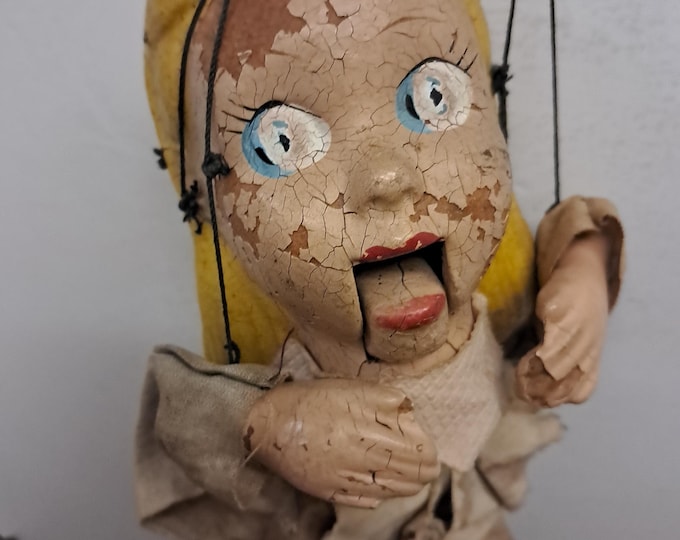 Vintage Marionette Poppet  Doll   1950's