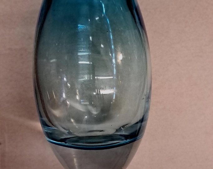 Badash, Crescendo Midnight Blue European  Mouth Blown Oval Thick Walls  Vase