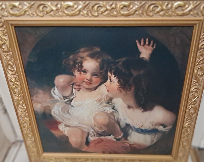 The Calmady Children Poster Print on Canvas  by Sir Thomas Lawrence