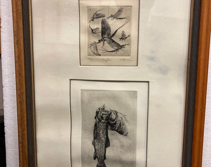 Two Etchings, Pencil Signed, Titled and Numbered ,Framed by Gordon Allen
