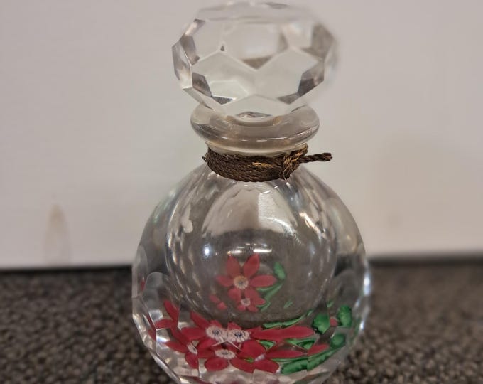 Vintage Cristal Saint-Louis Ivoire de Balmain Perfume Decanter with Stopper.# 123/500