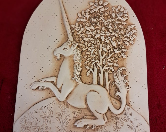 Rare 1984 Facsimilies LTD, Unicorn Plaque