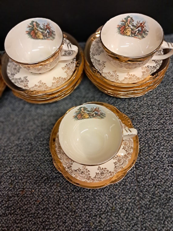 Vintage Pacific China Fine Quality 22k Gold 47 Pcs Set - Etsy