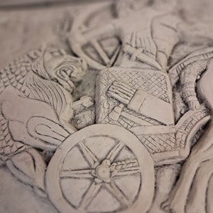 Thor Lopez Original Style Plaster Sculpture Assyrian / Persian Battle Wall Decore' image 7