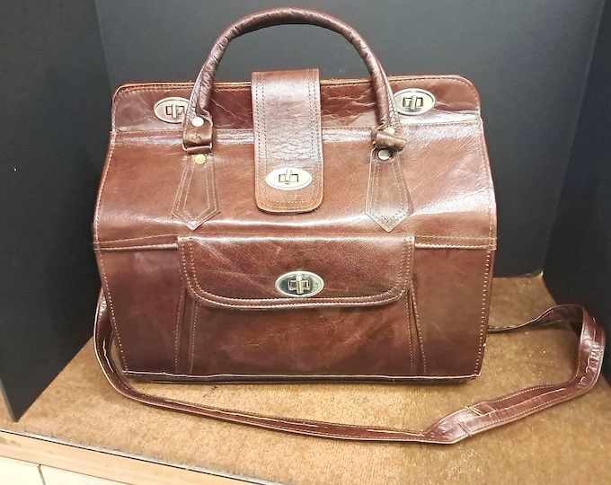 Tunisian Leather Travel Bag / Satchel