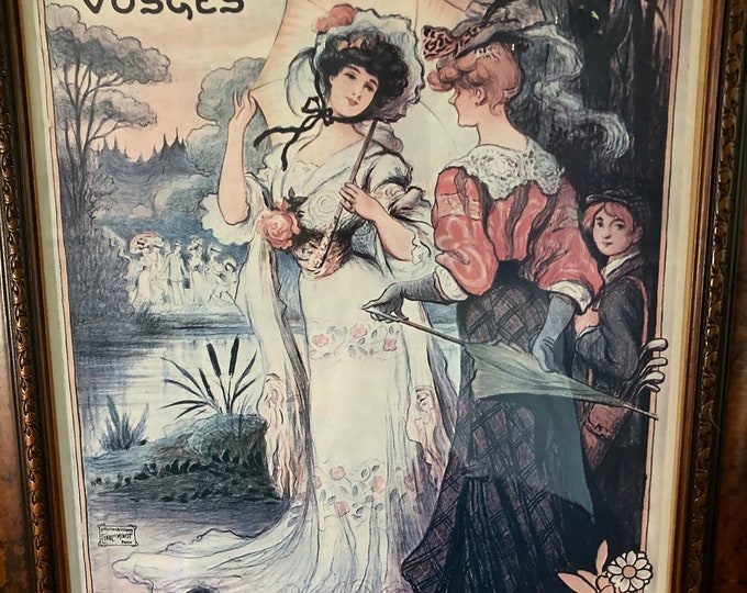 Martigny Vosges, Chemin de Fer du Nord Vintage Travel Poster -  Framed Poster