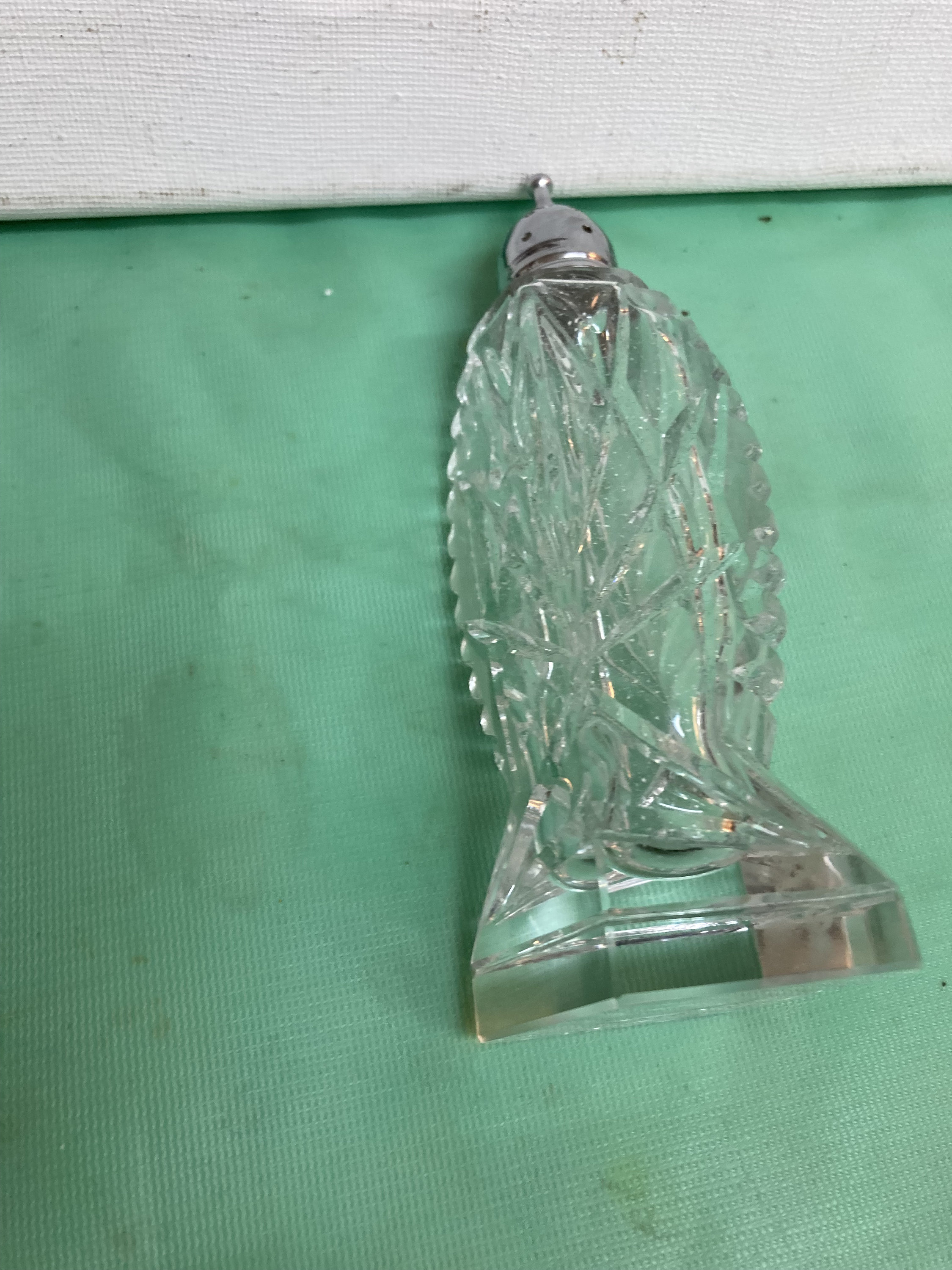 Set of Crosby Hand Cut Crystal Salt and Pepper Shakers .japan Etsy