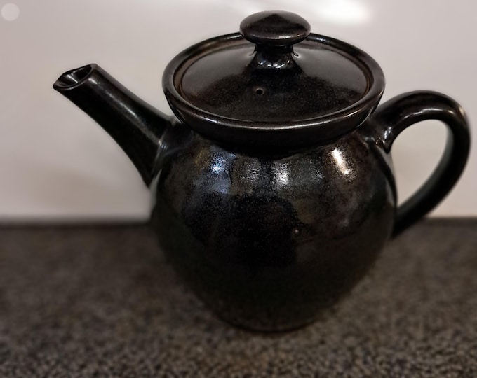 A.W.Wilson Brown Stoneware Teapot