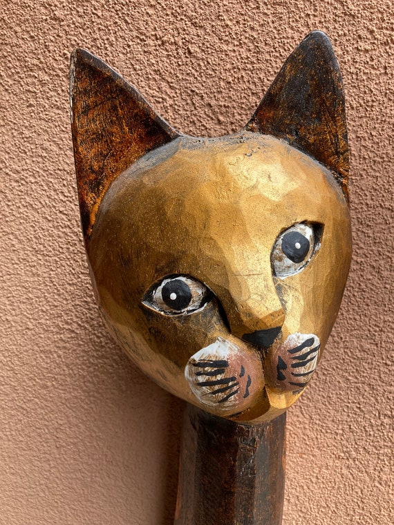 Large wooden sale cat