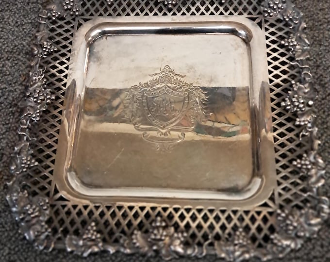 Antique Silver-Plate  Tray