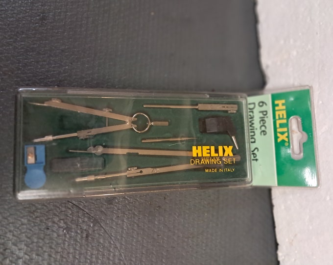 Vintage Helix Drawing Set Drafting Tools Compas. Made In Italy