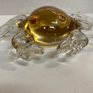 Beautiful  Vintage MURANO Glass Crab Paperweight / Figure