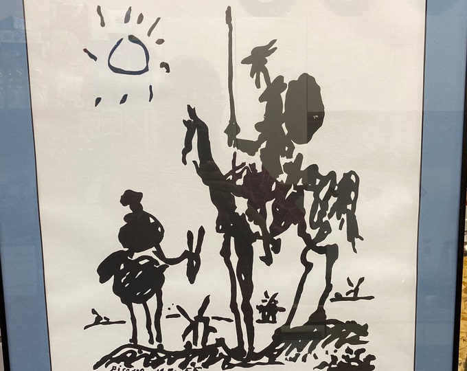 PABLO PICASSO Don Quixote 1955 Pictue Frmed Print