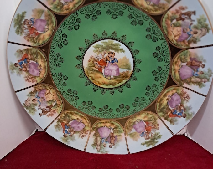 JKW Bavaria West Germany Fragonard’s ‘Love Story’ – Rare Decorative Plates