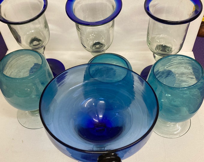 7 Handmade, Hand Blown Glasses