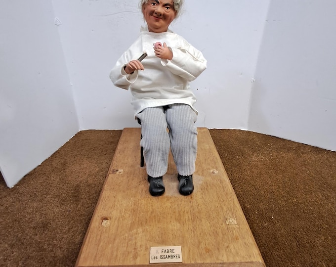 VTG Art Isabelle Fabre Les Issambres French Clay Doll  / Dentist