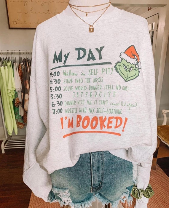 Grinch Sweatshirt Grinch Crewneck Grinchmas Sweatshirt - Etsy