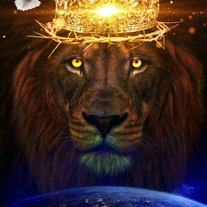 Gifts for him Wall art of Jesus Lion of Judah bedroom Canvas Wall Art