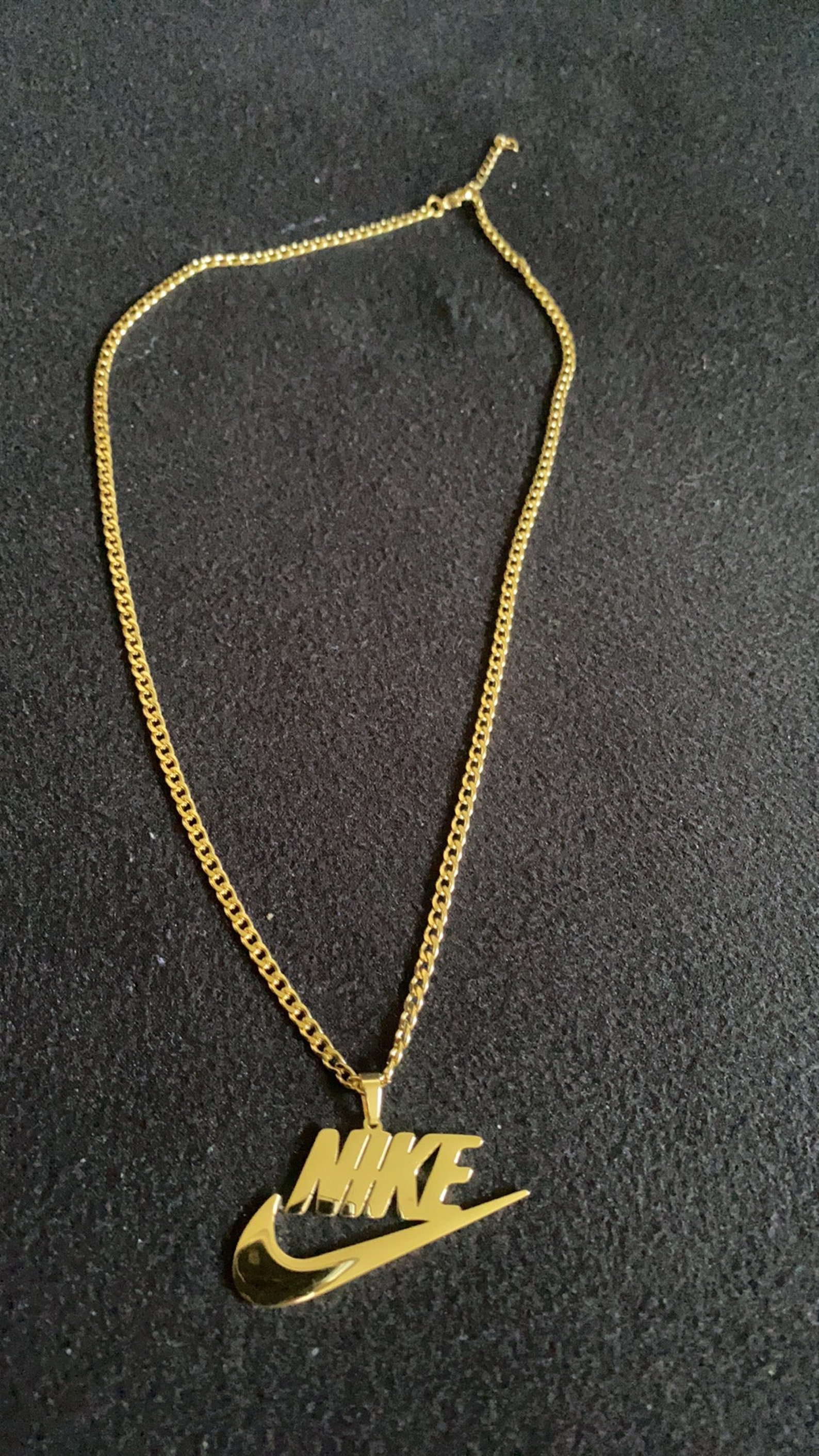 Nike Swoosh Pendant Necklace 18 Unisex Etsy