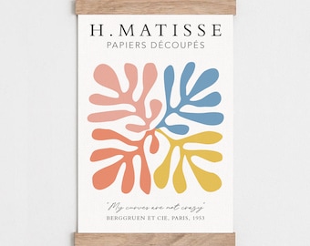 Matisse Ausstellungsplakat, PAPIERS DÉCOUPÉS, abstrakter Kunstdruck