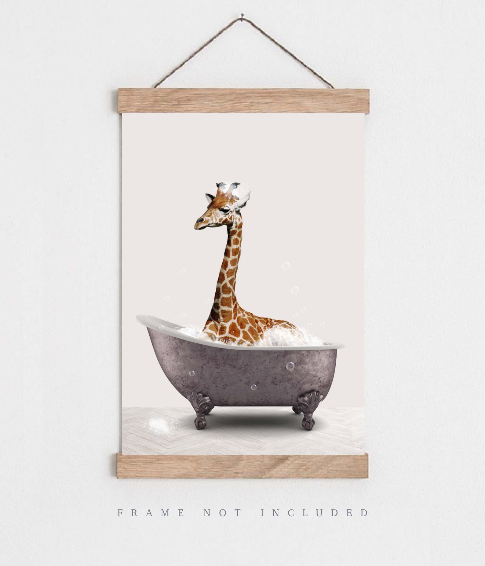 Animal in Bath Print Animals in Bathtub Art Bathroom Prints - Etsy UK