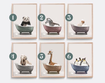 Animal in Bathtub | Etsy